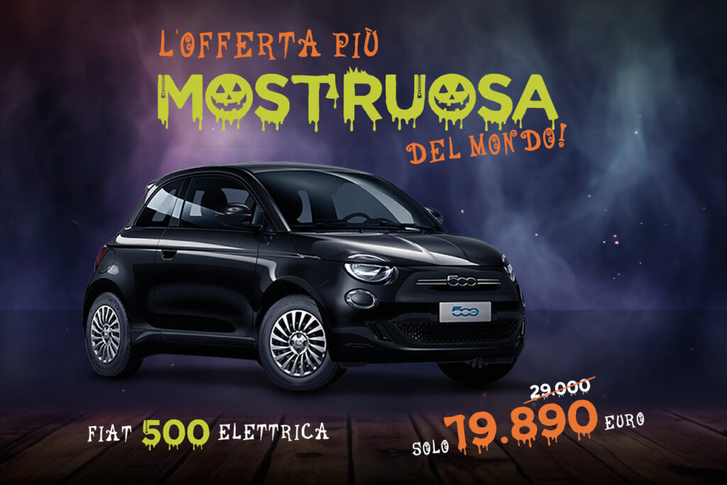 offerta kmzero fiat 500e halloween padova venezia mestre campello motors